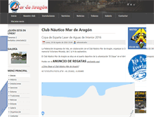 Tablet Screenshot of clubnauticomardearagon.es